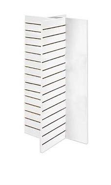 4-Panel Slatwall Tower- White