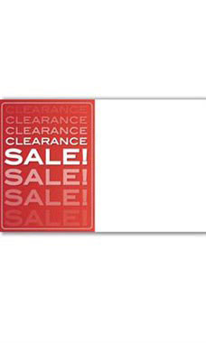 Red Clearance Sale Companion Sign