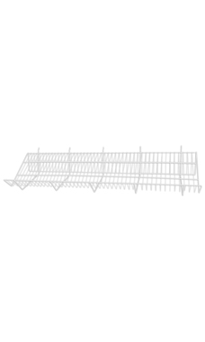 White Downslope Gridwall Shelves
