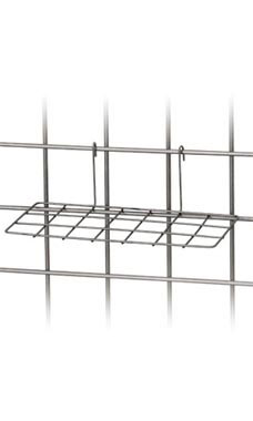 Raw Steel Wire Grid Shelves