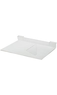 14"x10" Acrylic Shelves for Slatwall- Clear