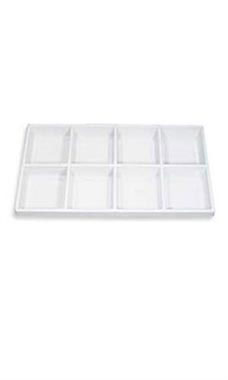 8 Section Plastic Tray Inserts