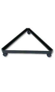 Black Wire Grid Wall Display Base- Triangle with Casters