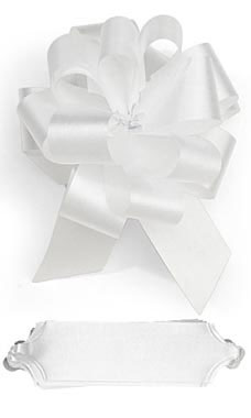 White 5½ inch Pull Bows