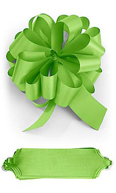 Lime 5½ inch Green Pull Bows