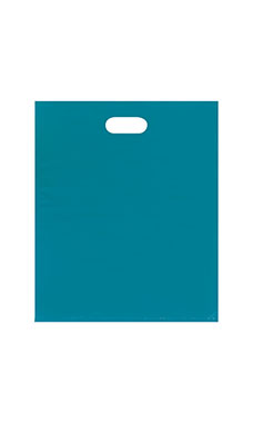 Large Lightweight Low Density Teal Merchandise Bags - Case of 500