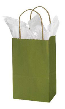 Small Rain Forest Paper Shopping Bags - Case of 25