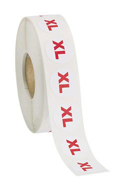 Self-Adhesive Round Size Labels Size XL