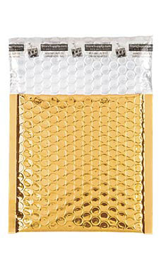 Small Gold Glamour Bubble Mailers-96500