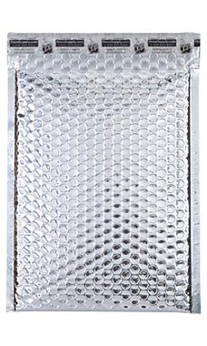 Medium Silver Glamour Bubble Mailers-96512