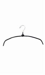 16 inch Black Metal Non-Slip Rubberized Hangers Case of 100