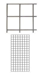 Boutique Raw Steel 2 x 4 foot Wire Grid Panel