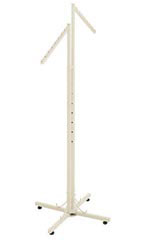 Boutique Ivory 2-Way Clothing Rack with Slant Arms