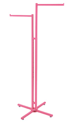 Hot Pink 2-Way Clothing Rack with Straight Arms