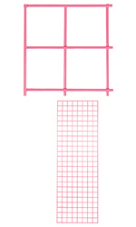 2 x 6 foot Hot Pink Wire Grid Panel