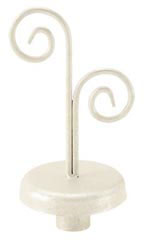 Boutique Ivory Double Curl Finial for Dressmaker Forms