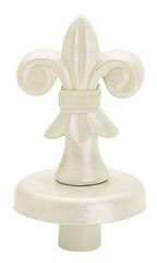 Boutique Ivory Fleur De Lis Finial for Dressmaker Forms