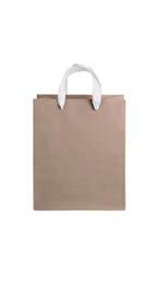 Medium Kraft Premium Folded Top Paper Bags White Ribbon Handles